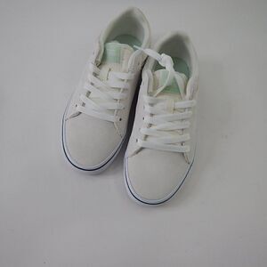 COPY - VANS Seldan Women's Sneakers, Suede White/Mint, Size 5